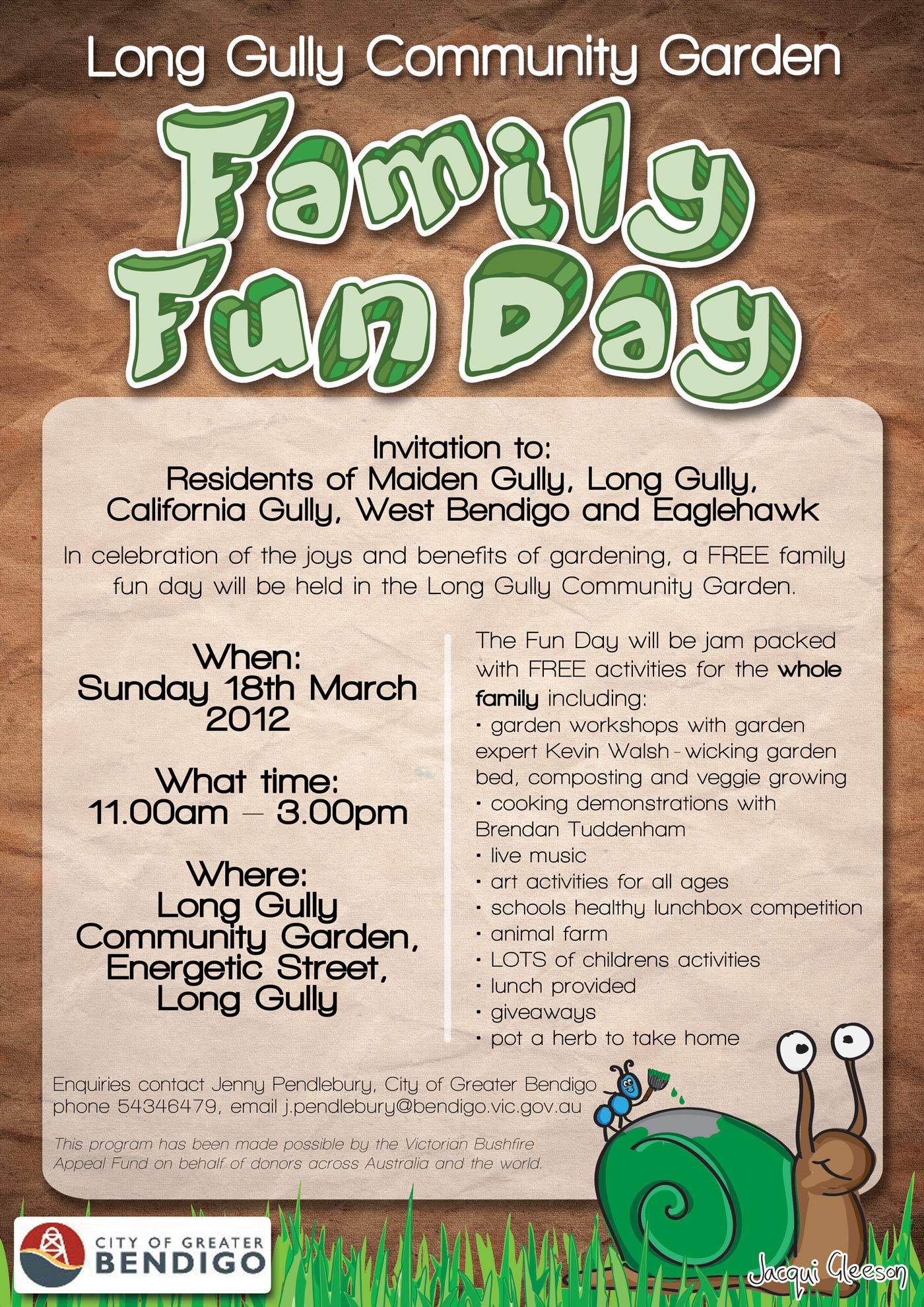  Poster for a local Family Fun Day.&nbsp; 