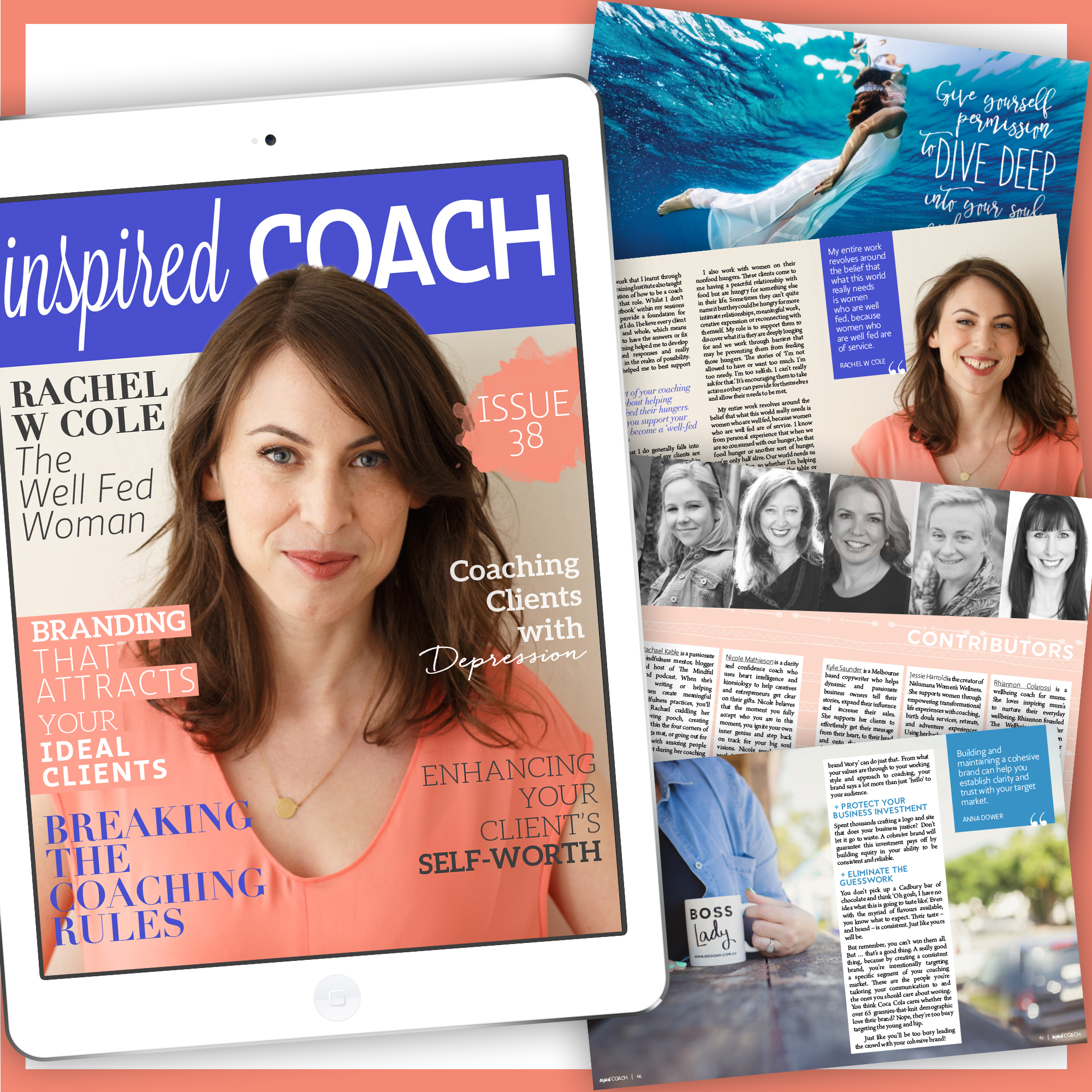  eMagazine design for inspired Coach - Beautiful You Coaching Academy. 