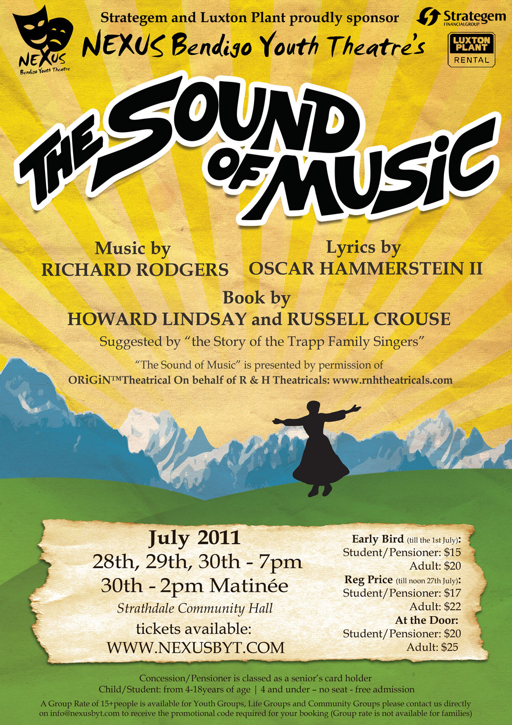  Poster for 2011 Nexus musical - The Sound of Music.&nbsp; 