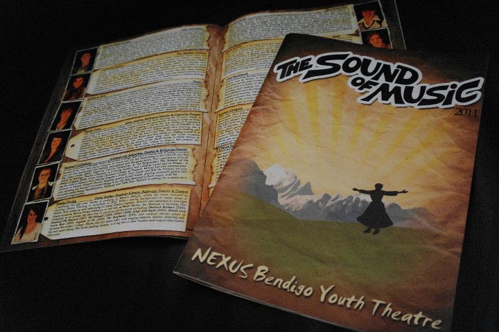  Program booklet for 2011 Nexus musical - The Sound of Music.&nbsp; 