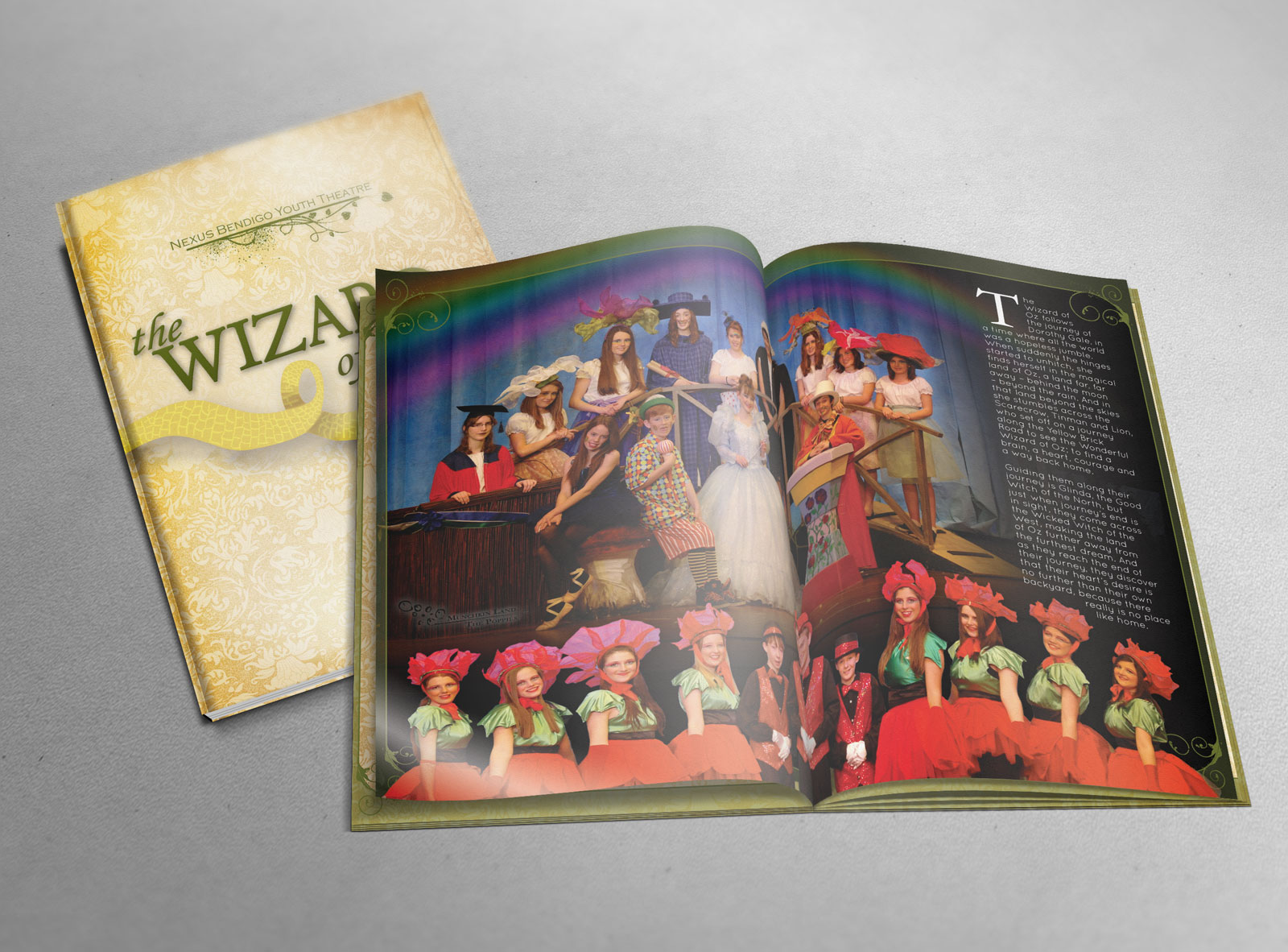  Program booklet for 2012 Nexus musical - The Wizard of Oz.&nbsp; 