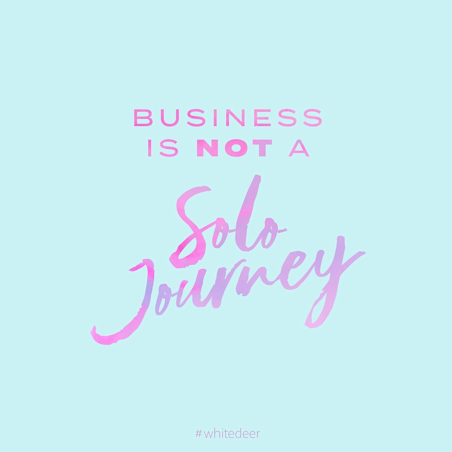 I could say it over and over. We need others.

My business would NOT be the way it is now particularly without the help of coaches or sharing the journey with fellow business owners.

We need people (who get business!!) to listen to us, to draw our i