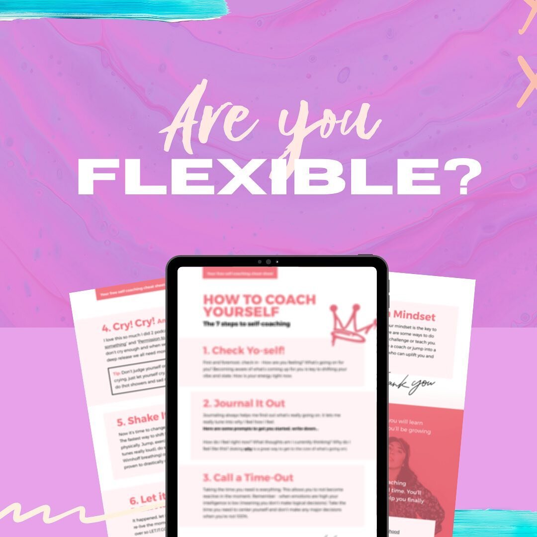 How flexible are you? Not the touching your toes kind (I can only ever get to my shins 🤦&zwj;♀️)&hellip;I&rsquo;m talking in your business.

Flexible in terms of&hellip; can you have a brainwave, and action it? Or can you be asked to run a mastercla