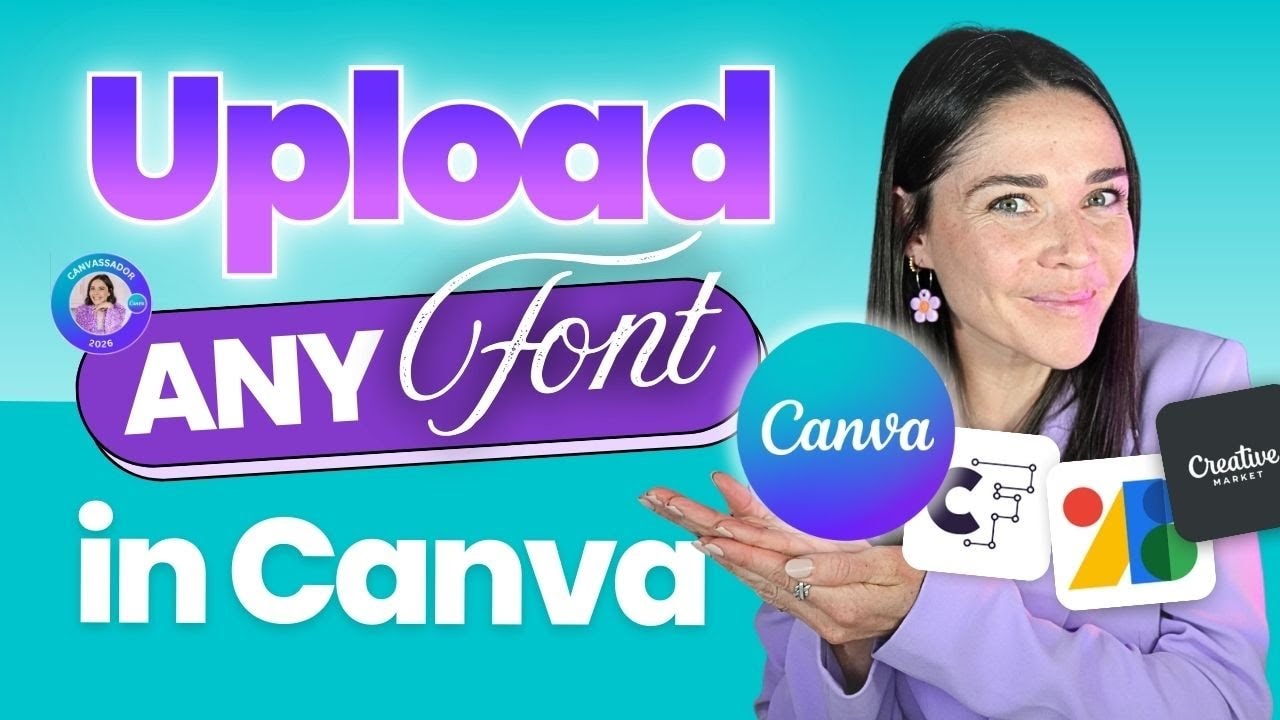 video thumbnail for 'How to Upload Custom Fonts to Canva (and Avoid Legal Mistakes!) • Canva Pro Feature'