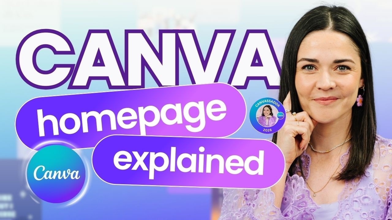 video thumbnail for 'How to Use Canva for Beginners Step by Step | Account Setup + Homepage Tour (Start Here) Lesson 1/12'