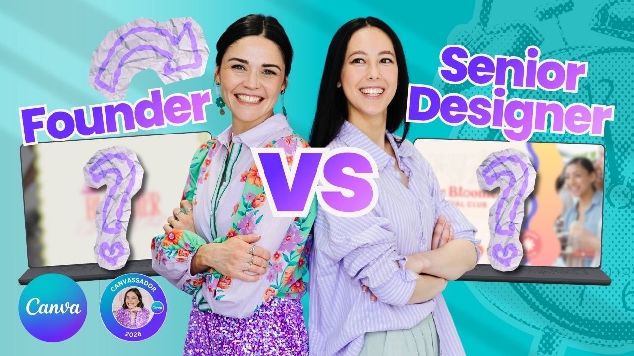 video thumbnail for 'Can We Create a Real Logo in Canva in 20 Minutes? (Founder vs Senior Designer)'
