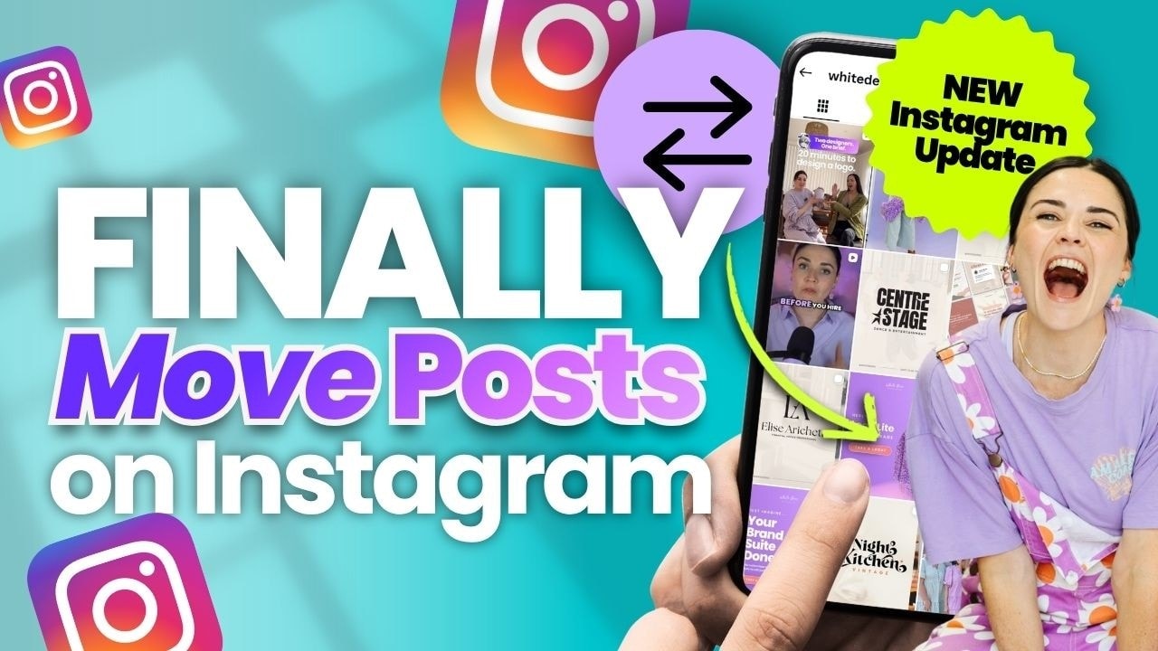 video thumbnail for 'Reorder Your Instagram Grid Easily! NEW feature'