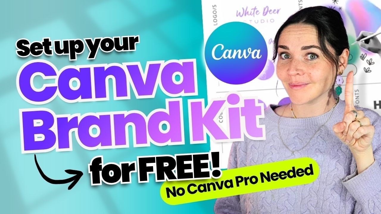 video thumbnail for 'Canva Brand Kit Tutorial for Free Users (The Workaround!)'
